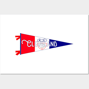 Cleveland Flag Pennant Posters and Art